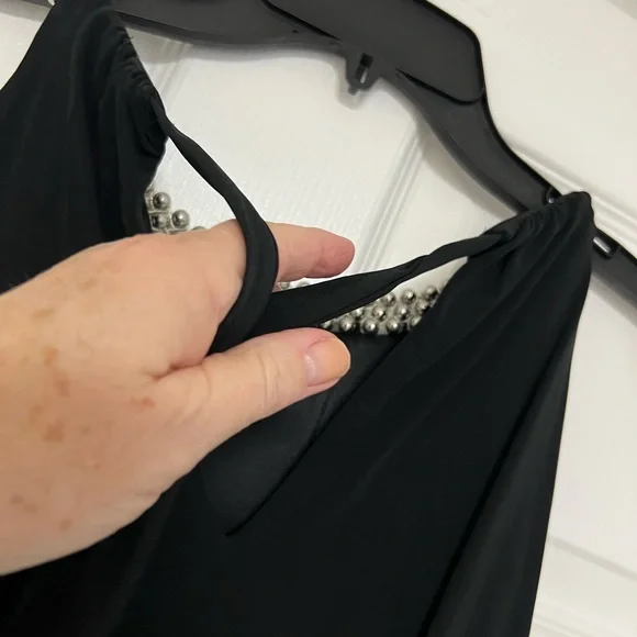 White House Black Market Black Dress with Silver Accents - Picture 11 of 11